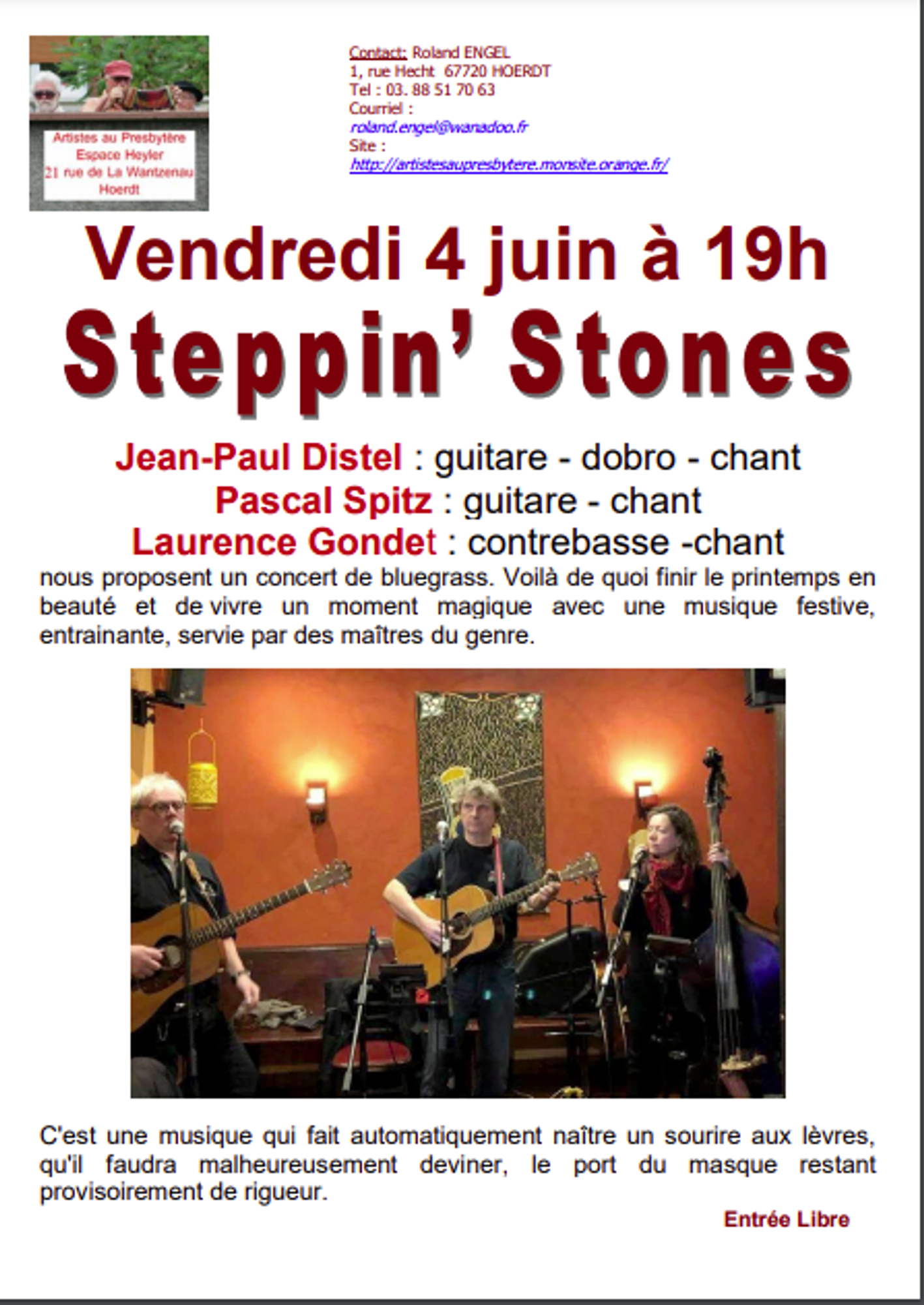 Concert gratuit à l'Espace à Hoerdt